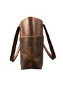 Madosh Genuine Leather Brown Tote Bag Messenger Bag Ladies Purse Crossbody Shoulder Satchel Handbag
